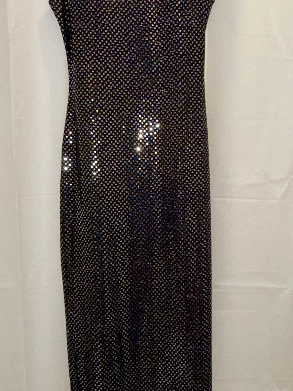 Haute Monde Black Sequin Maxi Dress